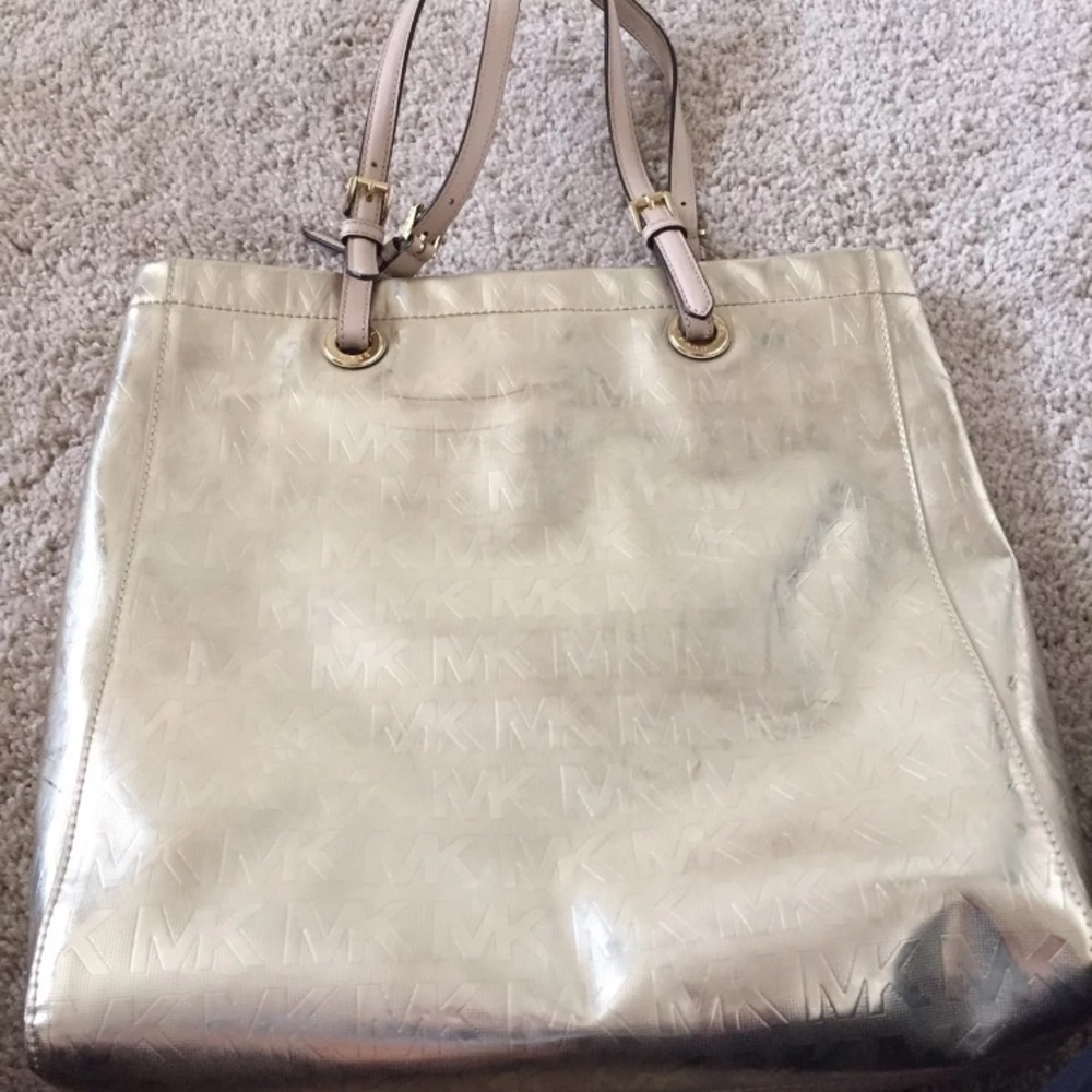 Michael Kors gold tote